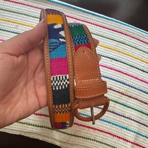 Mexican Styled Woven Leather Belt